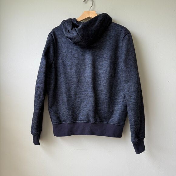 Jet Lag Navy Hooded Jacket Mens Medium‎ Quilted Puffer - Picture 2 of 3